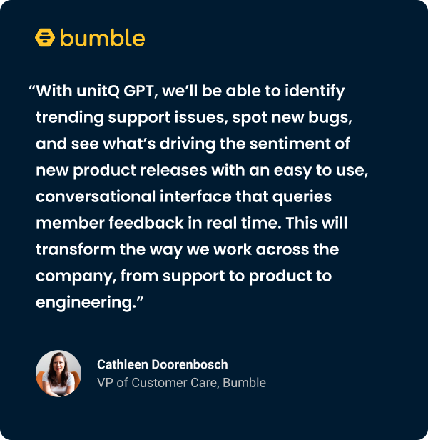 Bumble unitQ GPT Quote